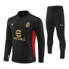 AC Milan Trainings Sweatshirt Kwart-Zip 2024-25 Zwarte AC Milan Trainings Sweatshirt Kwart-Zip 2024-25 Zwarte